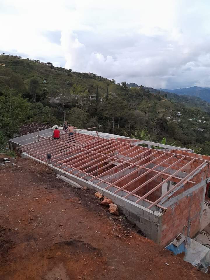 Techo de madera en Medellín
