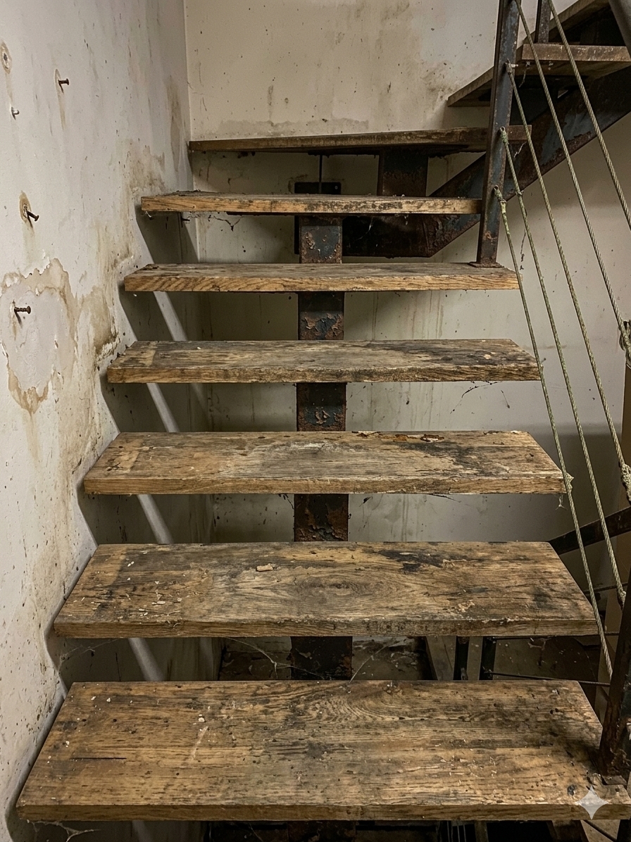 Mueble antes de la restauración